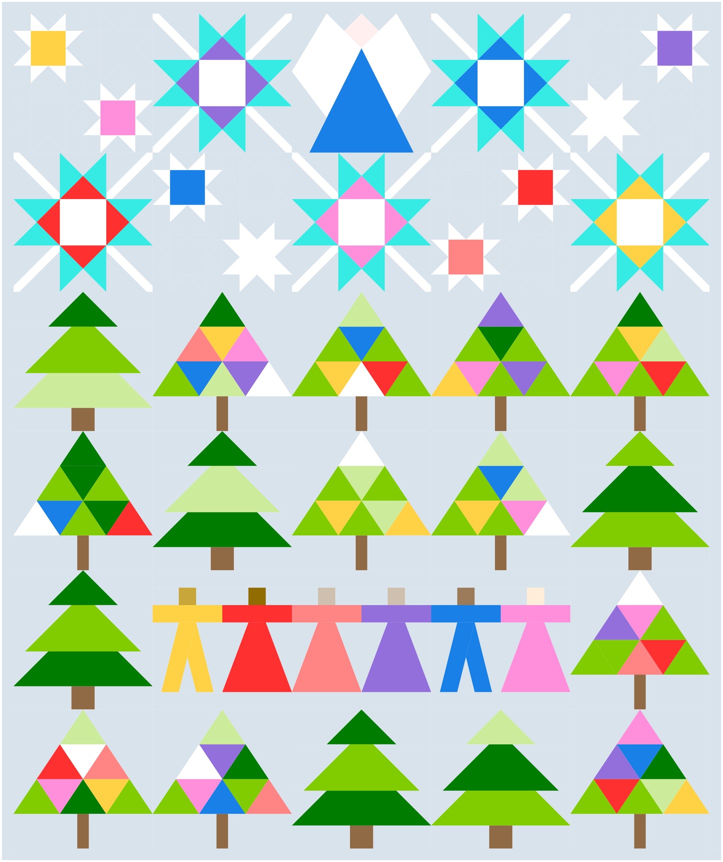 Holiday Cheer Quilt: A Modern Christmas Sampler