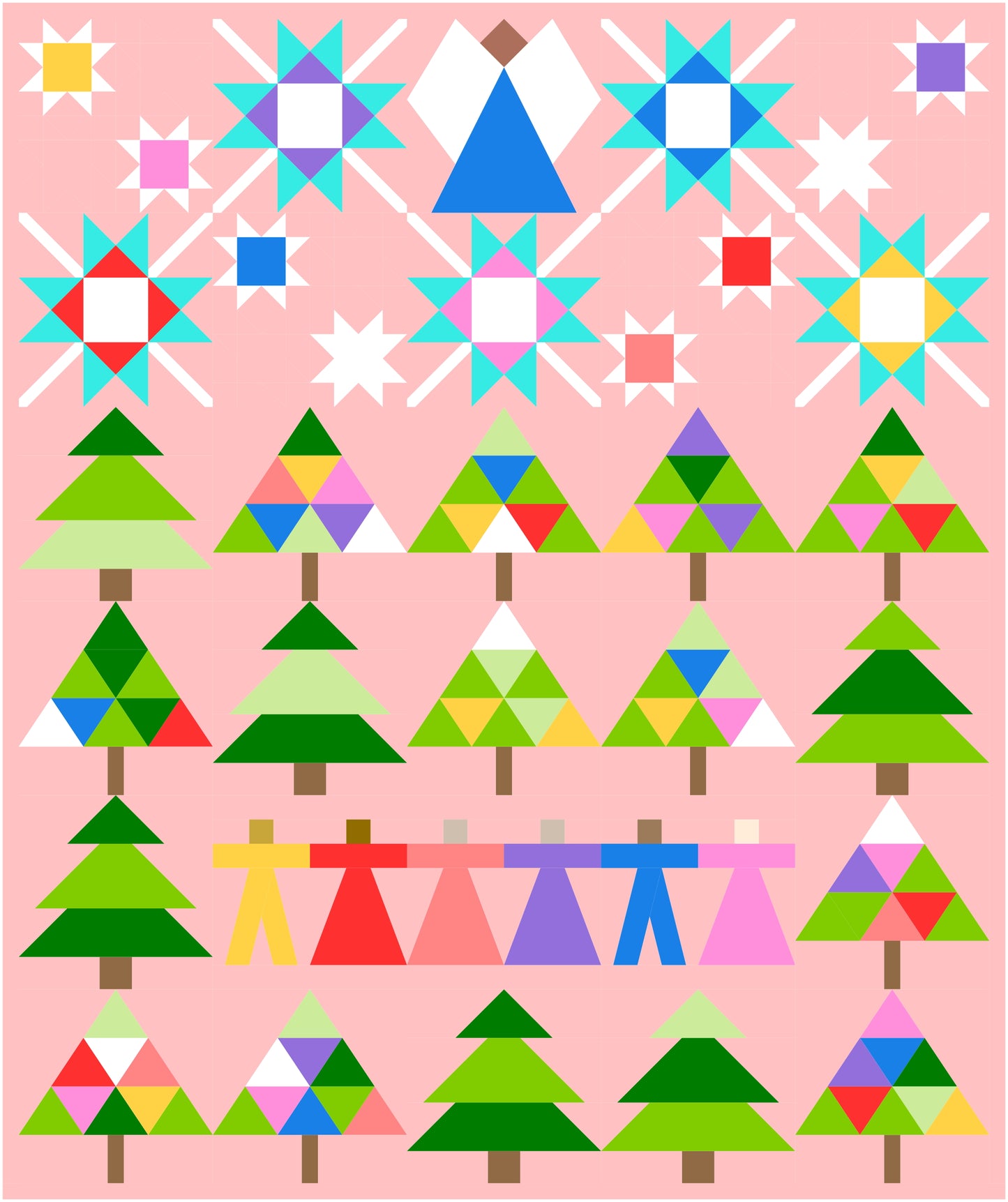 Holiday Cheer Quilt: A Modern Christmas Sampler