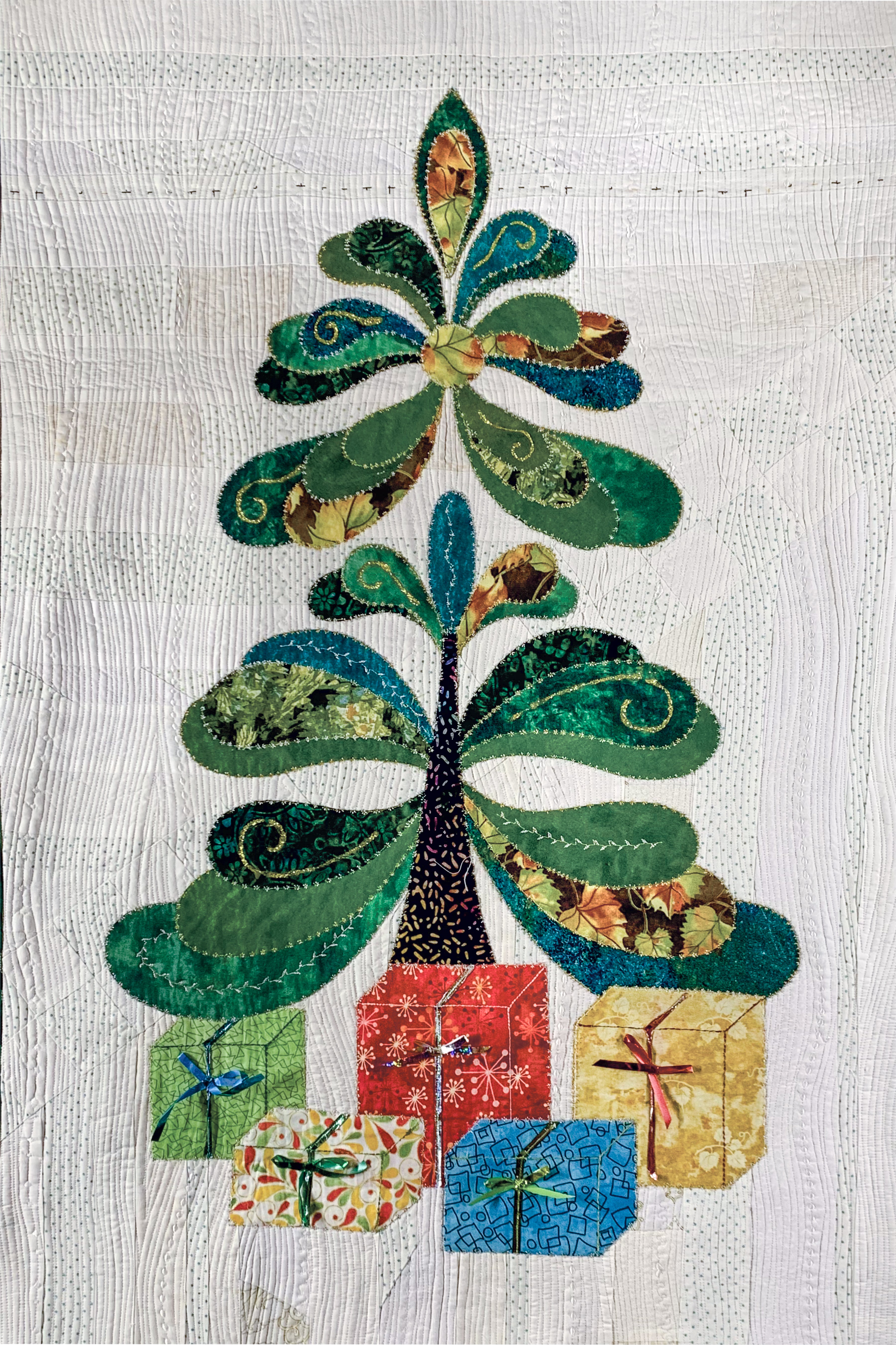 バッグ MELTED BUTTER RIBBON TREE QUILT BAG Let's Make a Christmas Tree: A Holiday Wall Quilt – C&T Publishing
