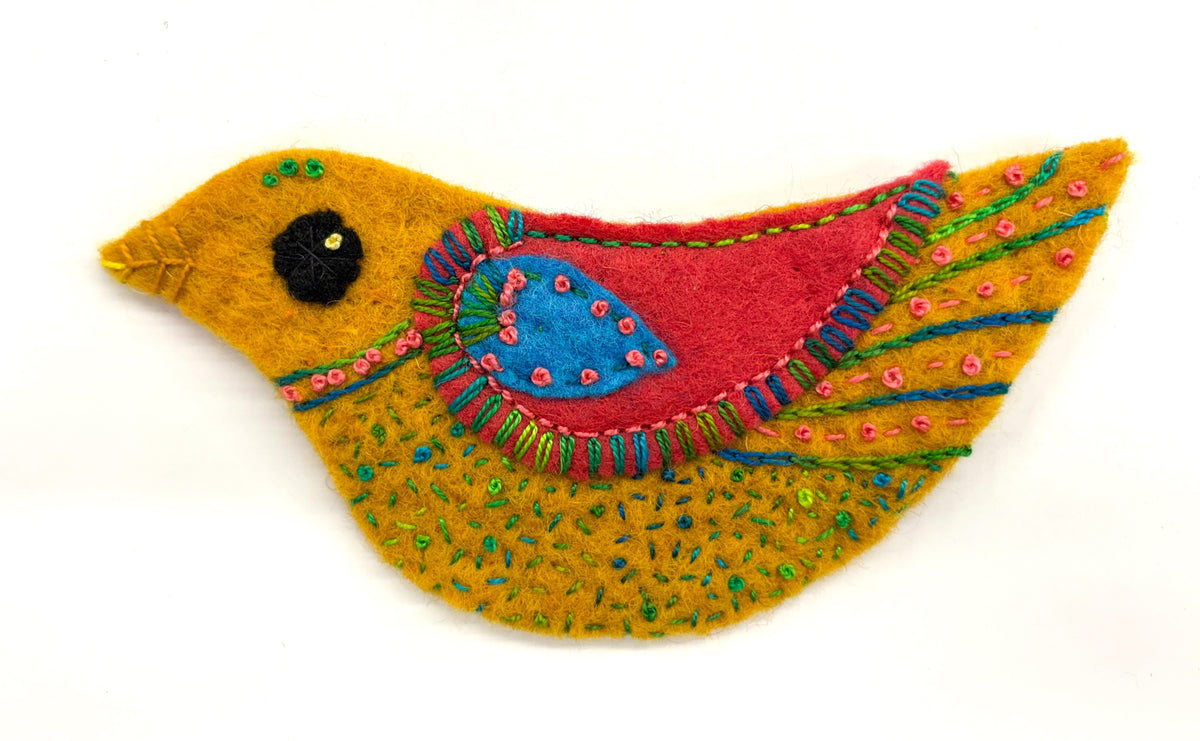 Felt Flock: Easy Embroidered Birds with Stitch Library