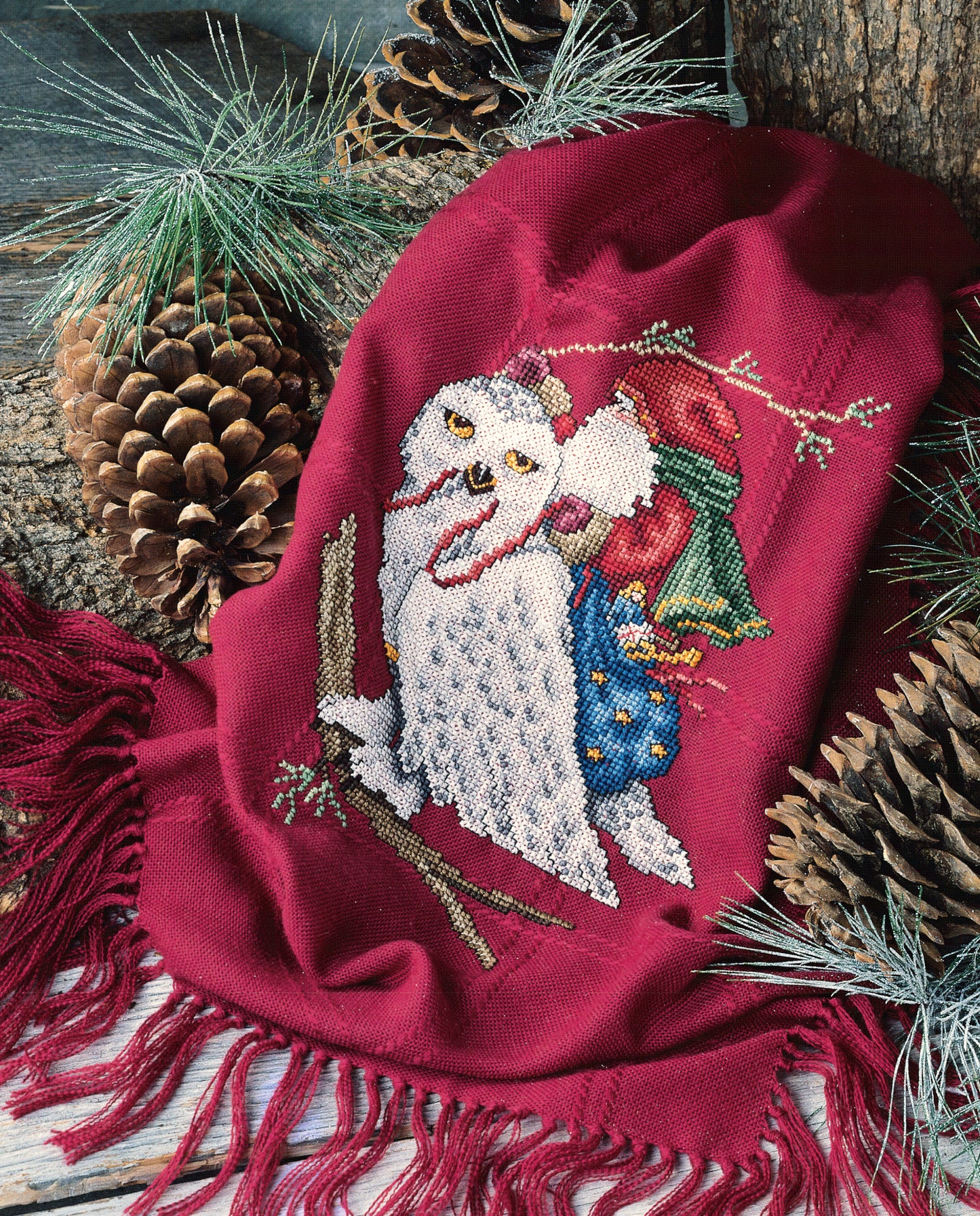 Celebrate the cross stitching holiday tradition with "Santa's Great Book of Cross Stitch" by Leisure Arts, featuring festive designs perfect for the season.