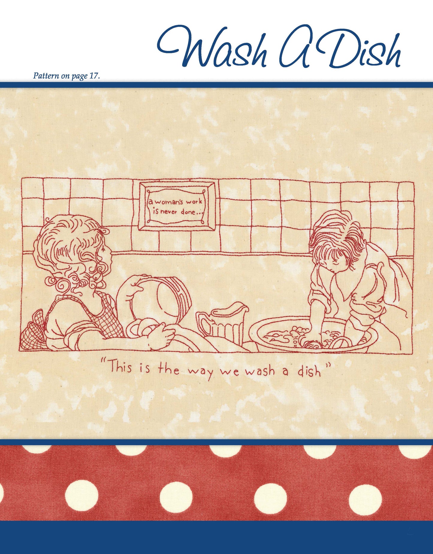 Work & Play, Redwork Through the Day