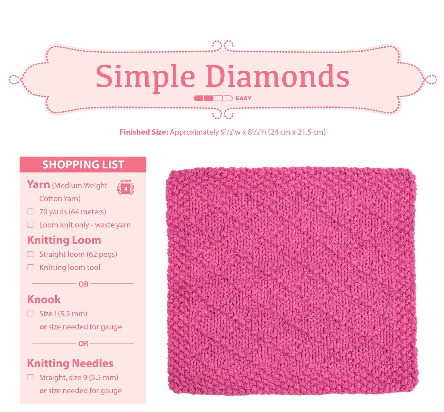 Loom Knit Dishcloths