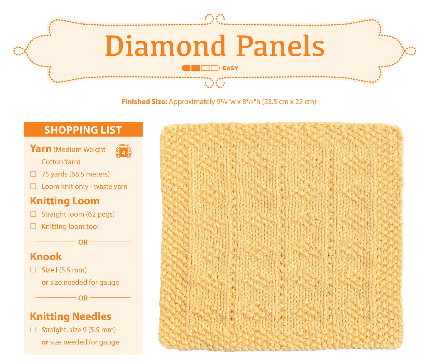 Loom Knit Dishcloths