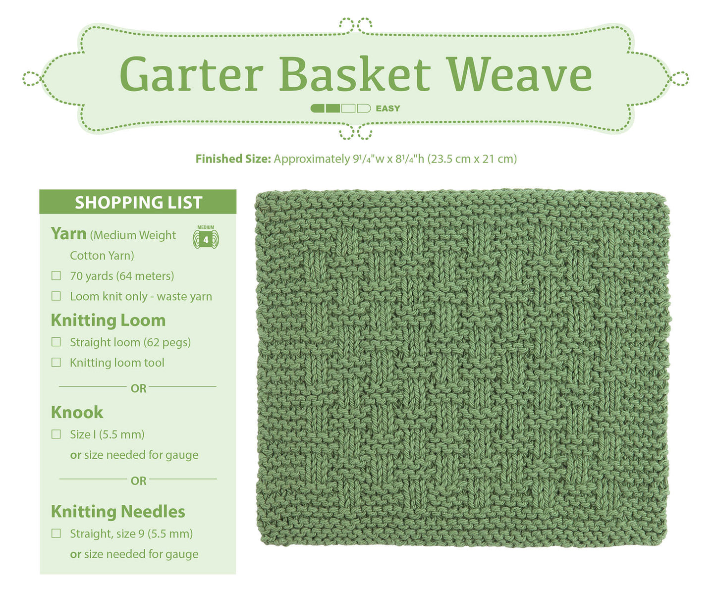 Loom Knit Dishcloths