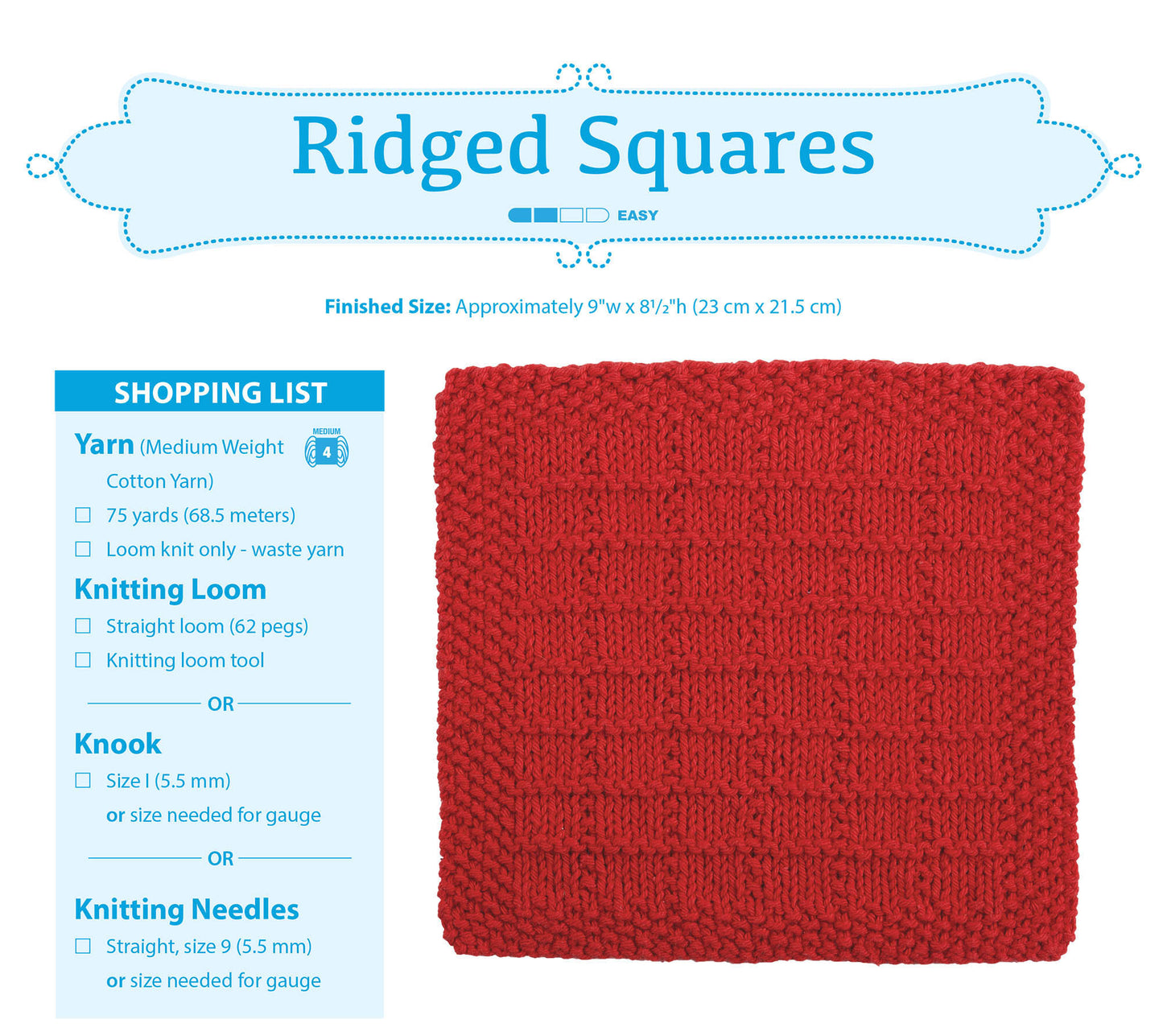 Loom Knit Dishcloths