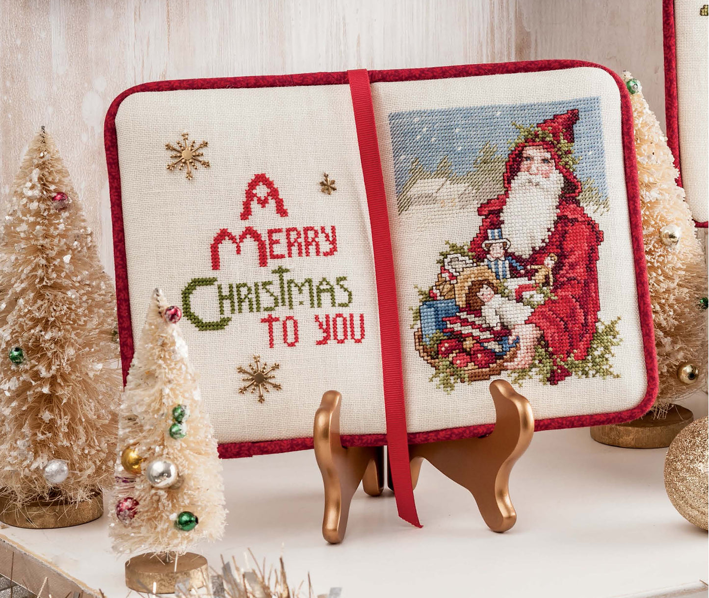 Cross Stitched Christmas Greetings