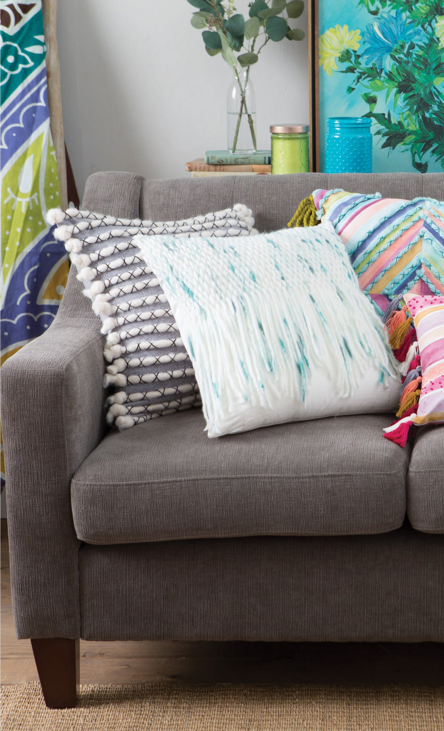 DIY Textured Pillows