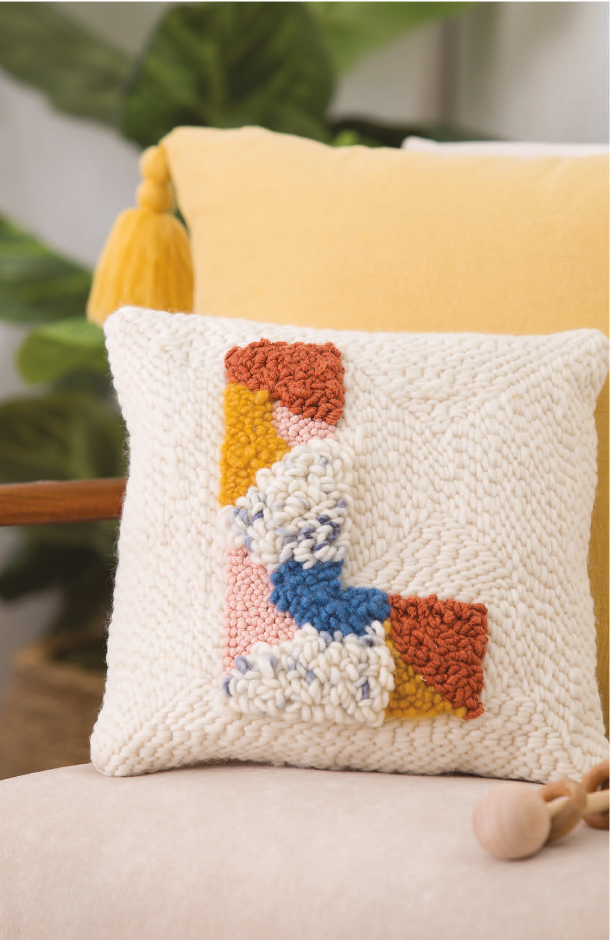 Leisure Arts' 'Baby Punch Needle—Step-by-Step Instructions for 13 Projects' is perfect for fans of trendy, textured designs, featuring easy guides to create colorful geometric needlework for stylish home accents.