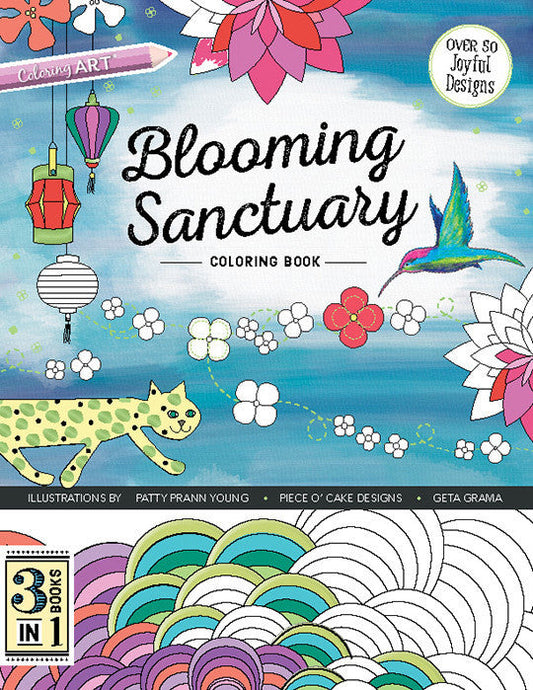 Blooming Sanctuary Coloring Digital Download