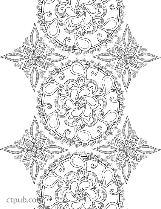 Modern Elegance Coloring Digital Download