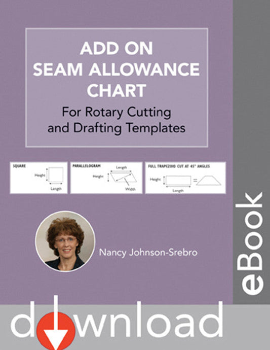 Add On Seam Allowance Chart Digital Download