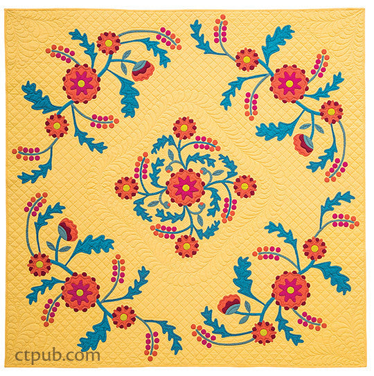 Emporia Rose Appliqué Quilts Digital Download