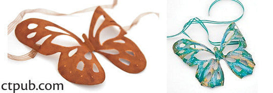 Free Project Download: Painted kraft-tex Butterfly Mask