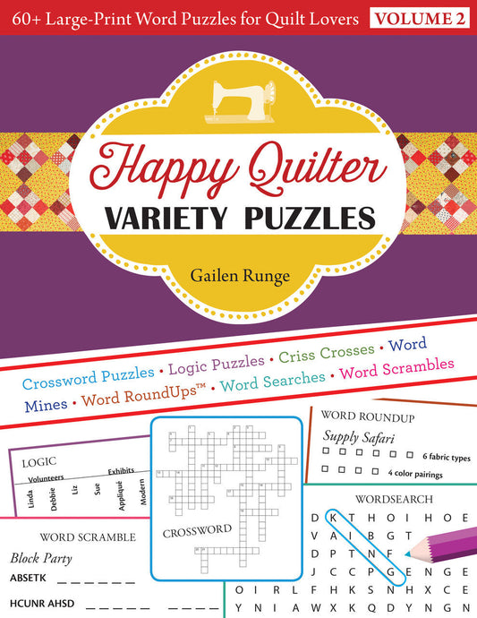 Happy Quilter Variety Puzzles—Volume 2