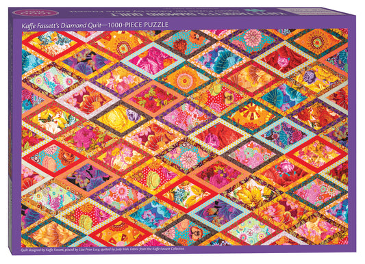 Kaffe Fassett's Diamond Quilt Jigsaw Puzzle