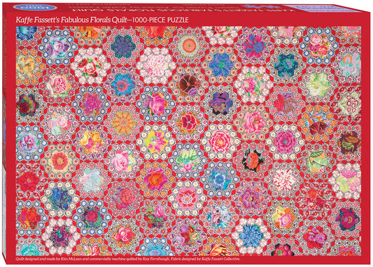 Kaffe Fassett's Fabulous Florals Quilt Jigsaw Puzzle