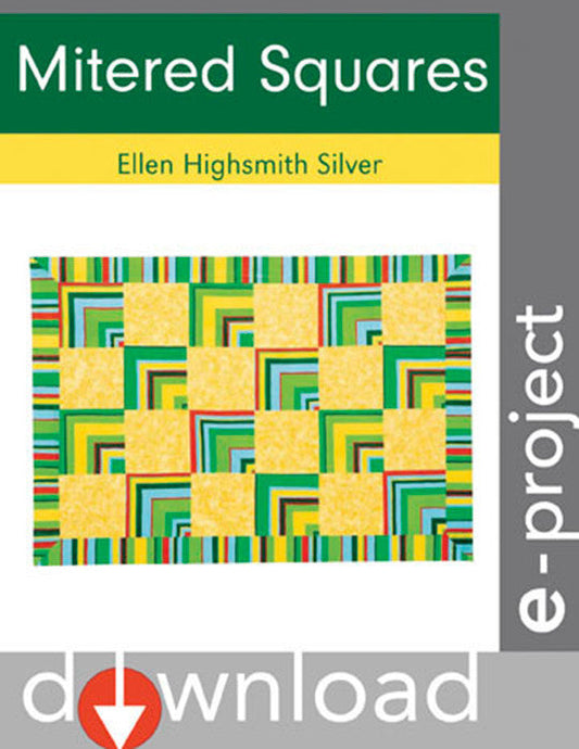 Mitered Squares Floorquilt eProject, Digital Download