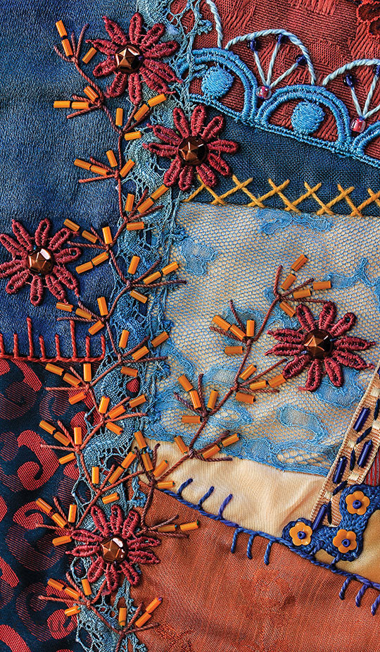 The Visual Guide to Crazy Quilting Design: Simple Stitches