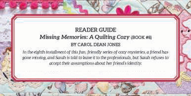 Reader Guide: Missing Memories Reader Guide