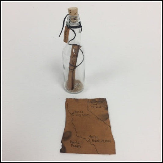 Free Project Download: kraft-tex Treasure Map in a Bottle