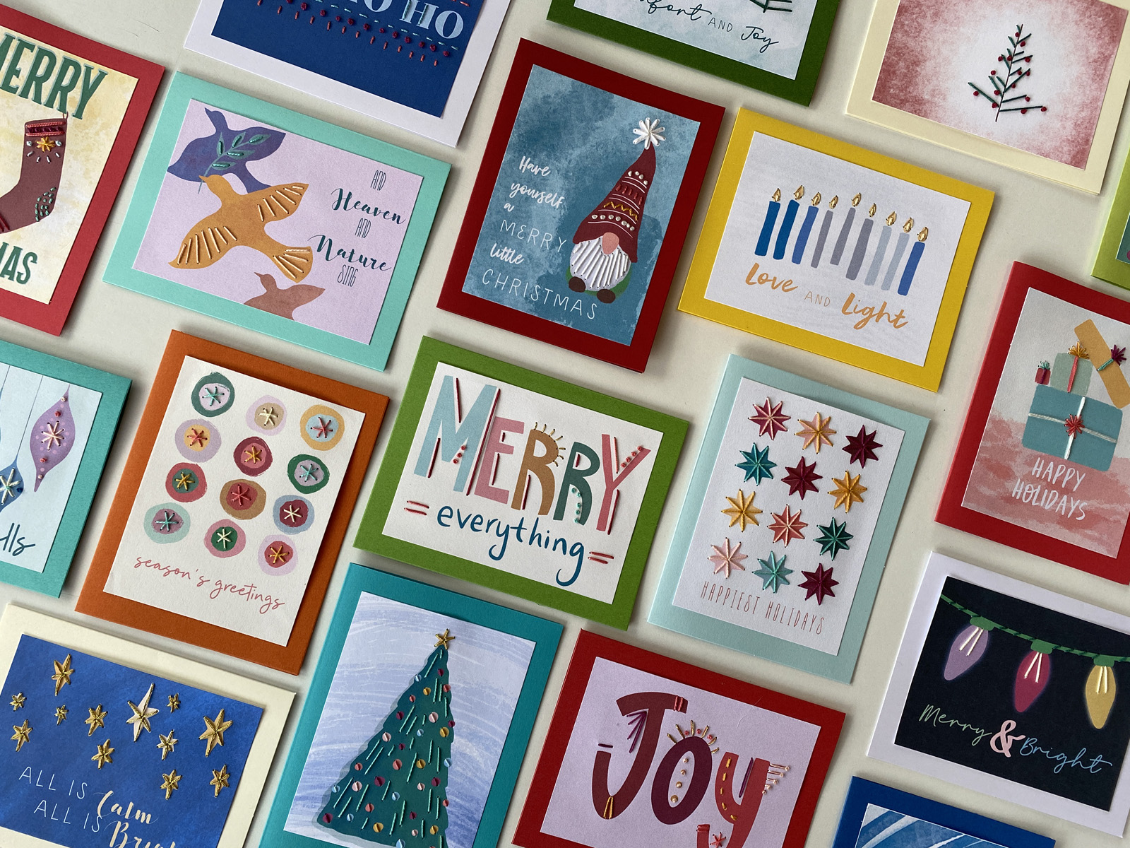 Cameli_hand stitched cards_holiday courses blog